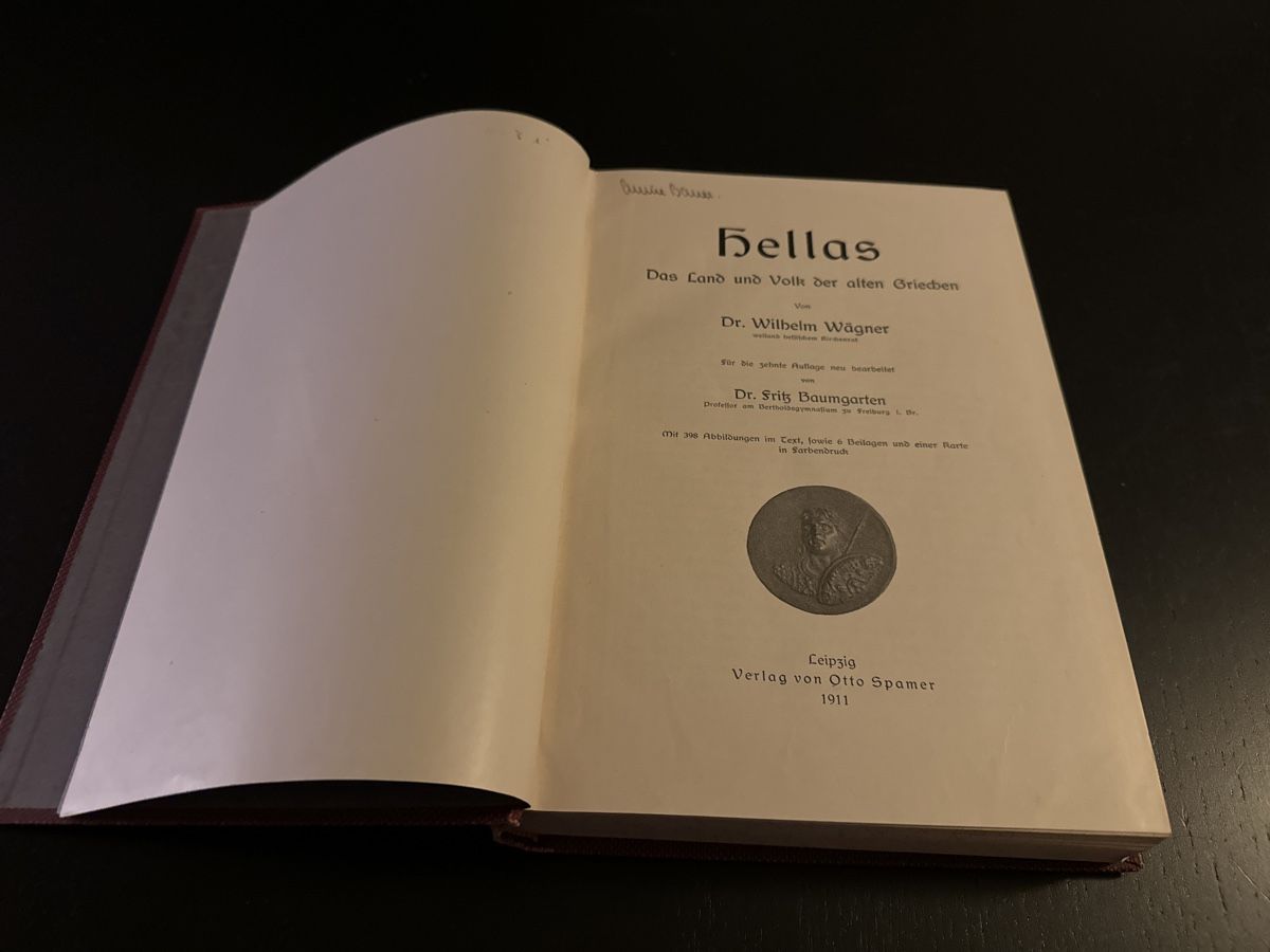 Libri: Hellas von Wägner - Baumgarten – Usato da Erstfeld venduto da Mario_boe0 2