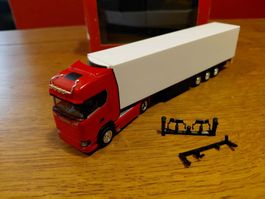 Herpa Scania CS mit Kühl Auflieger 1:87