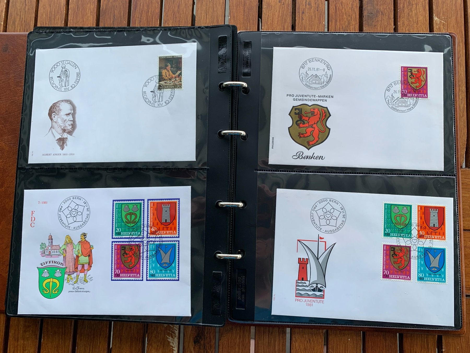 Tutti i francobolli: 1981 - Classeur 59 FDC - mit Einzelmarken - avec tbr isolés – Nuovo (secondo la descrizione) da Chavornay venduto da 4dphila 8