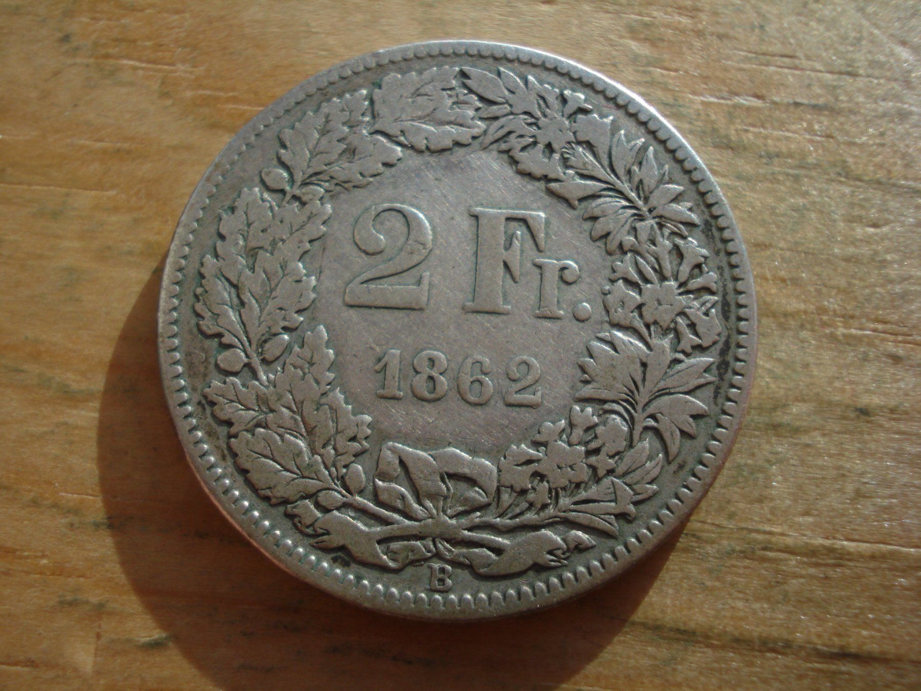 Tutti le monete: (S) 2 Franken 1862 – Usato da Erlach venduto da Net-Coins