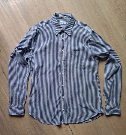 Herren Hemd Gant gestreift blau weiss Grösse L Zustand gut