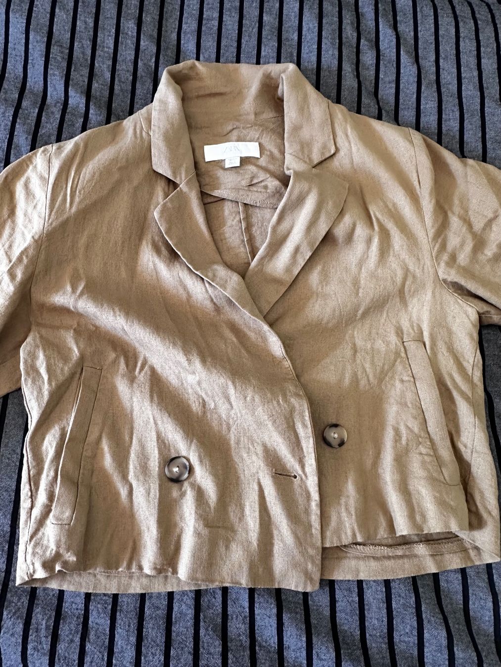 Zara Giacche: ZARA Leinenjacke / kurzer Blazer – Nuovo (secondo la descrizione) da Haldenstein venduto da enie123 2