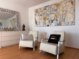 Da Umzug: 2 Ledersessel, beige, guter Zustand