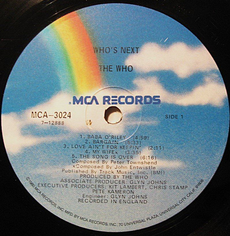 Schallplatten: THE WHO "Who's Next"  LP in VG++/EX    TOP WARE!!! – Gebraucht aus Monthey von  3