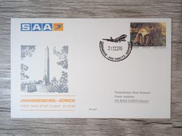 TR50 Enveloppe + Timbre RSA 1985