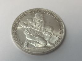 Schützenmedaille 1949 Eidg. Schützenfest Chur Schützen Taler