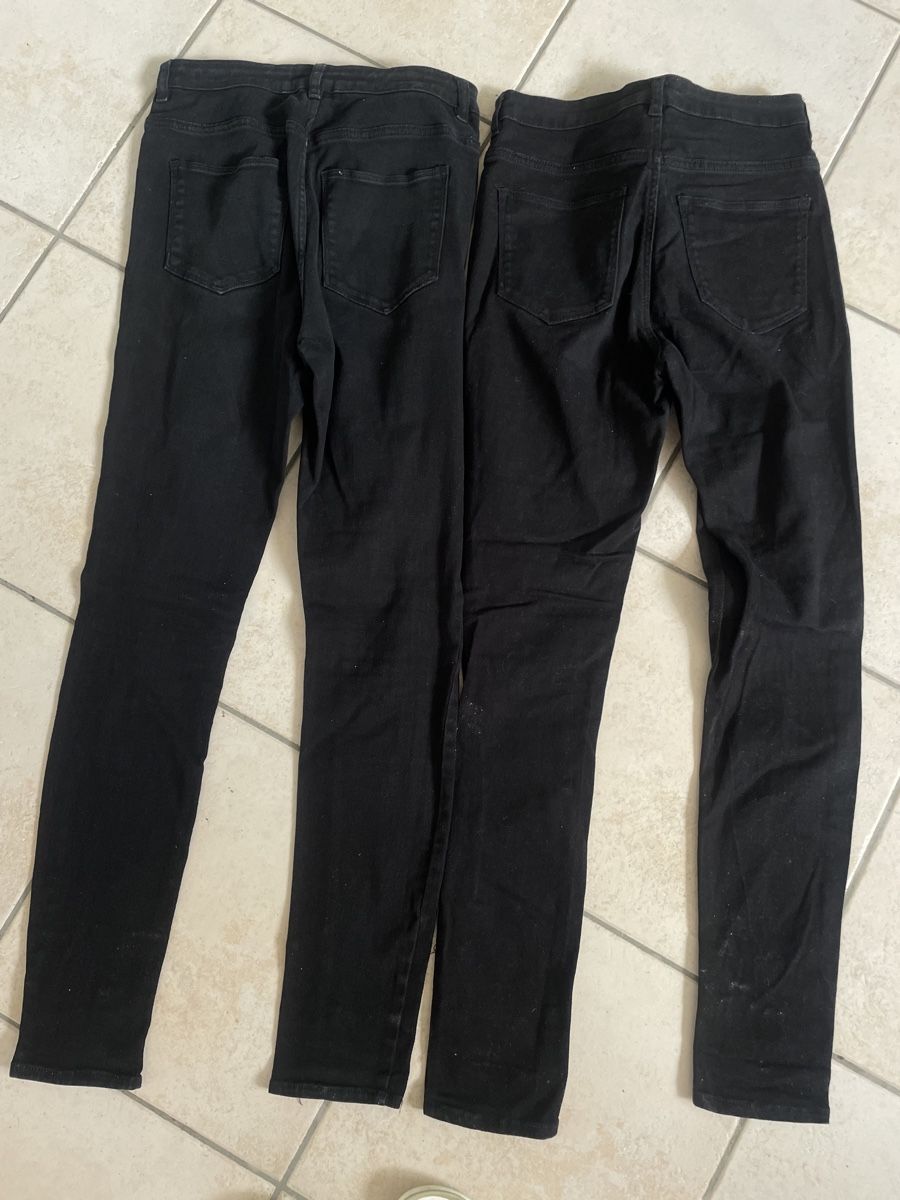 Jeans: 2 schwarze H&M stretch Jeans Gr.38 – Usato da Obergerlafingen venduto da cabo4 2