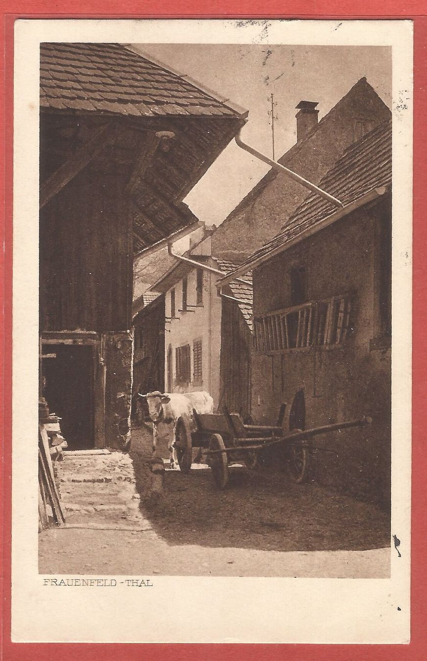 Cartoline postali: Frauenfeld Thal - 1924 – Usato da Fislisbach venduto da Porano