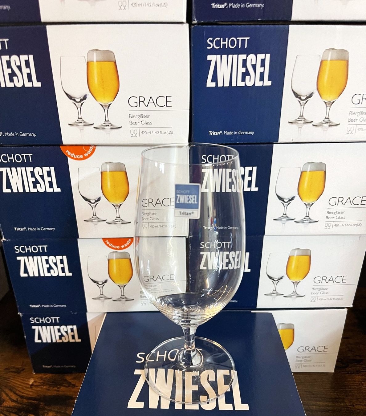 Schott Bicchieri: Schott Zwiesel / Bierglas Grace / Karton à 2 Gläser – Nuovo e nell'imballaggio originale da Oftringen venduto da Vucki