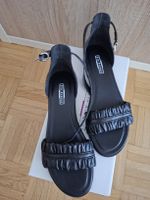 Sandales d'été noires 5th Avenue, taille 39, neuves!
