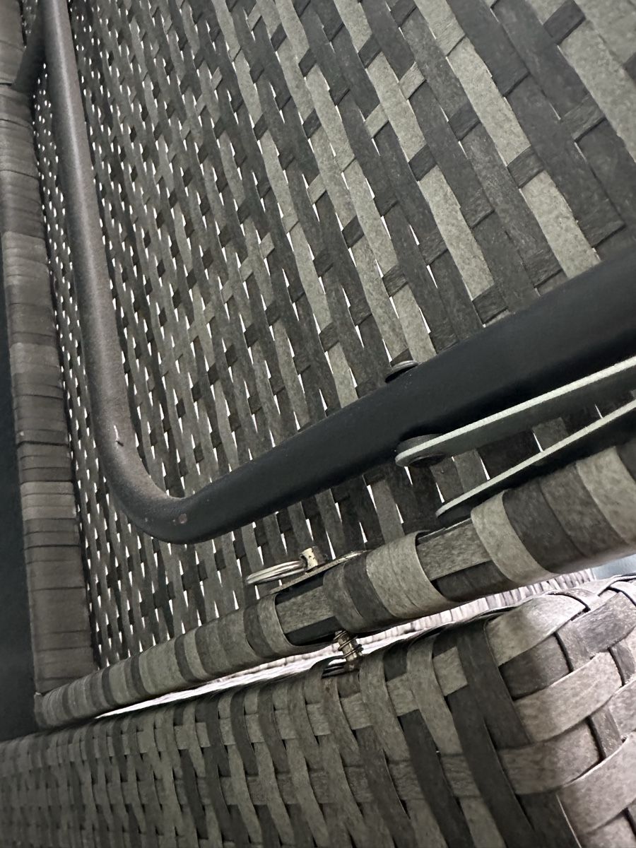 Poltrone: Gartensitzgruppe Rattansofa mit Hocker – Usato da Goldau venduto da stefaniefaessler 4