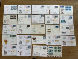 Schweiz - 24x Flugpost FDC