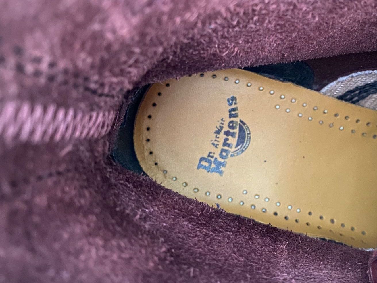 Dr. Martens Scarpe da donna: DR. MARTENS 1460 - Original Echt Leder Dunkelrot – Usato da Besazio venduto da lionheart63 1