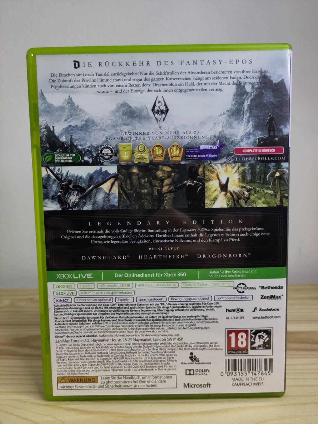 Spiele: Skyrim Legendary Edition XBOX 360 PAL CIB – Gebraucht aus Zug von RepTCG 1