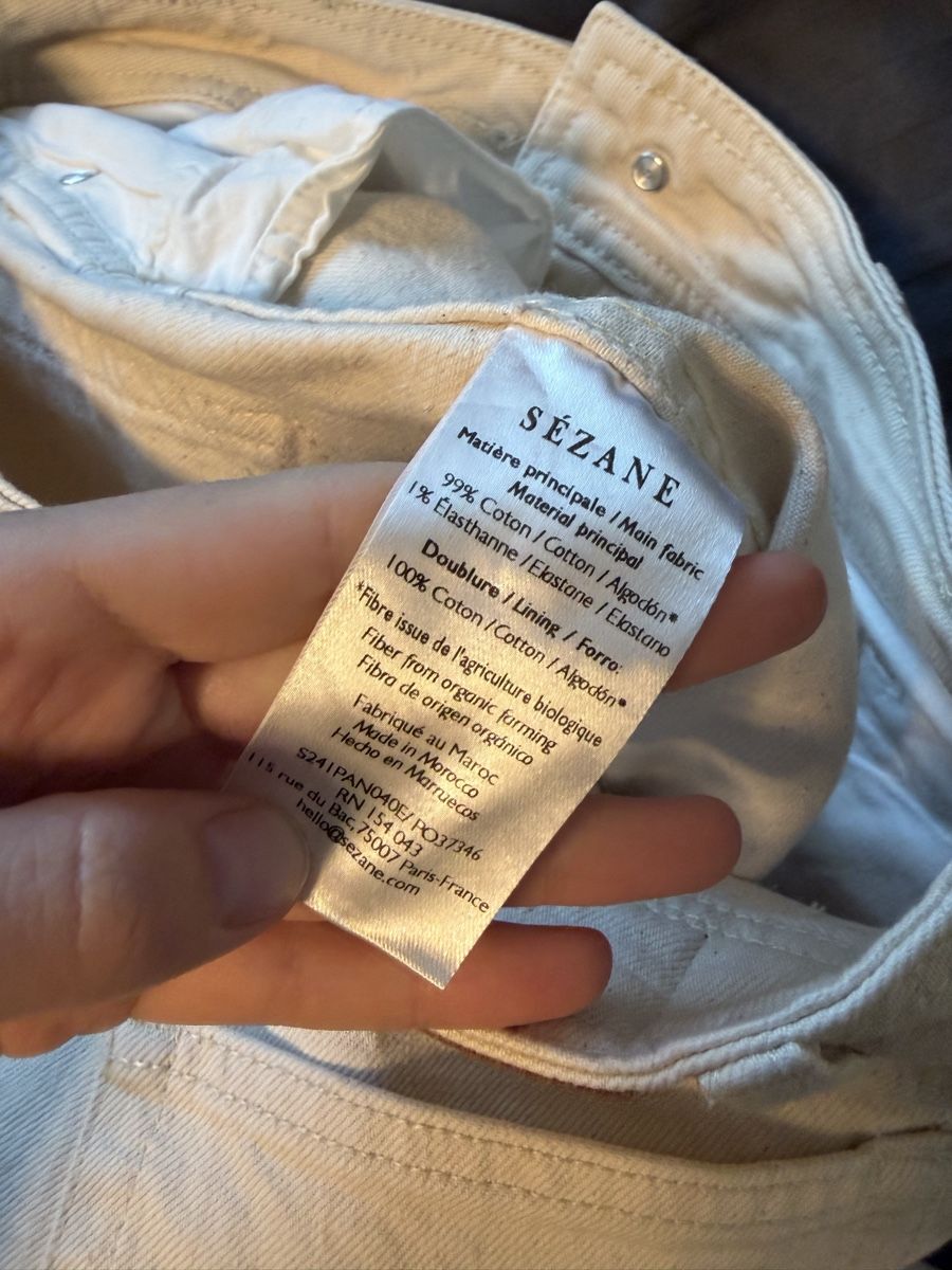 Sezane Jeans: Sezane Jeans Ecru – Usato da Winterthur venduto da ana_z7yd 3
