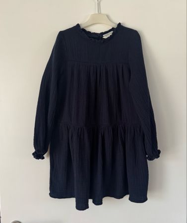 Tom Tailor Musselin-Kleid dunkelblau Gr. 128-134