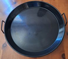 Grill Pfanne schwarz Durchmesser 46cm