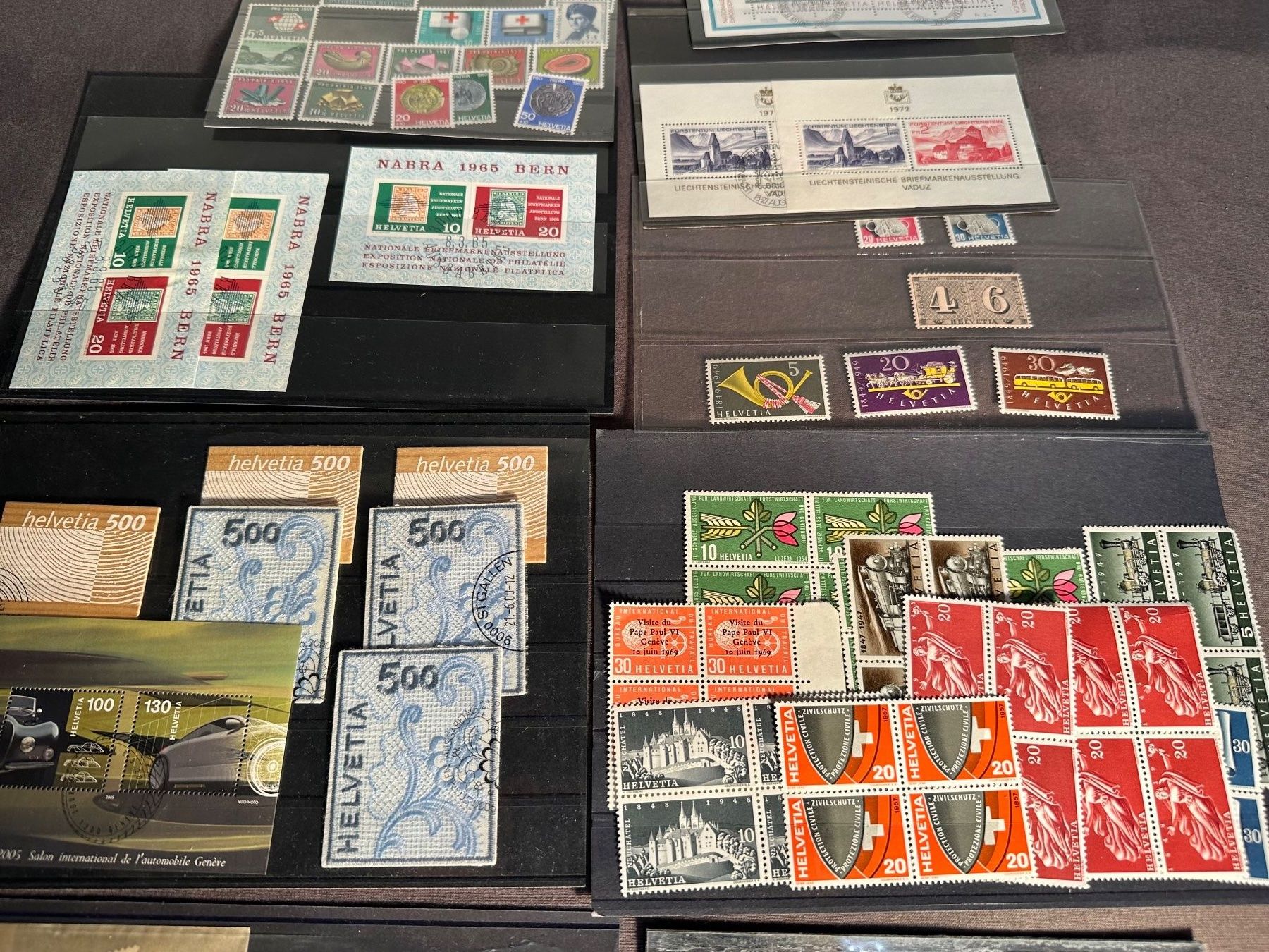 Tutti i francobolli: Sammlung Sitzende Helvecia+ Postfrisch Steckkarten Hoher KAT – Usato da Stettfurt venduto da 2442 5