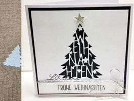 Stanzschablone Nr. 16, Tannenbaum (für Sizzix geeignet)