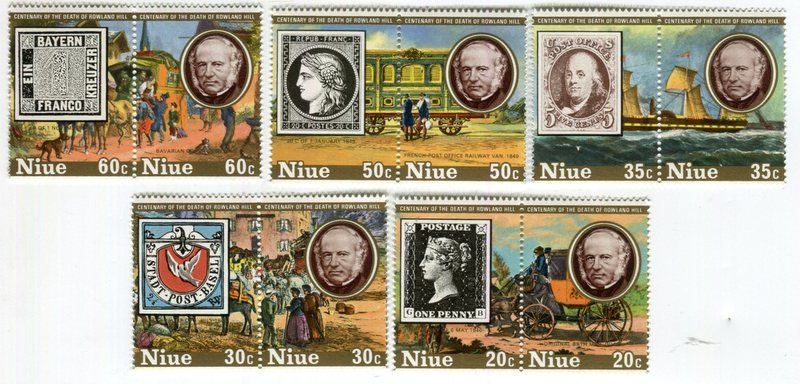 Alle Briefmarken: Basler Taube, One Penny Black, Schwarzer Einser. Niue – Neu und originalverpackt aus Basel von Butsch5