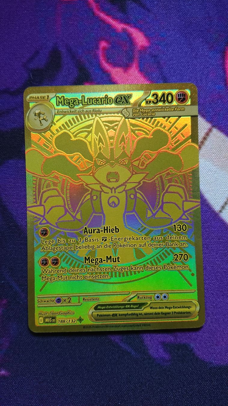 Pokémon Carte collezionabili: Mega-Lucario EX MEG 188 Deutsch  – Nuovo (secondo la descrizione) da Chur venduto da FreakofRarity