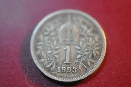 1 corona Autriche 1893 argent