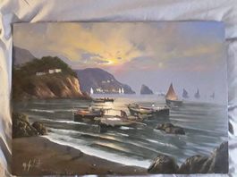 A Vendre 2 tableaux du peintre Mario Galanti 
