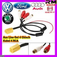 Aux Line Out 4 Chinch Kabel 4 RCA Stecke