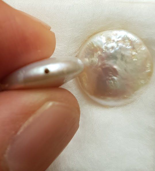 Perle (finte): Süswasser knopf perlen – Nuovo e nell'imballaggio originale da zuerich venduto da Jewlsdesign 1