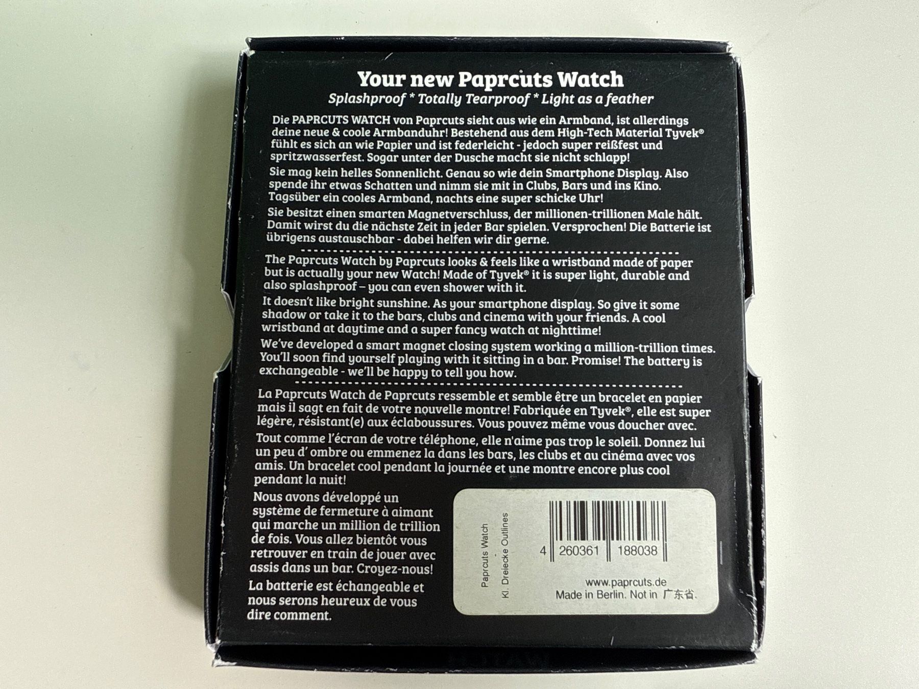 Orologi: Uhr von Paprcuts – Nuovo e nell'imballaggio originale da Zweisimmen venduto da Mousie 2