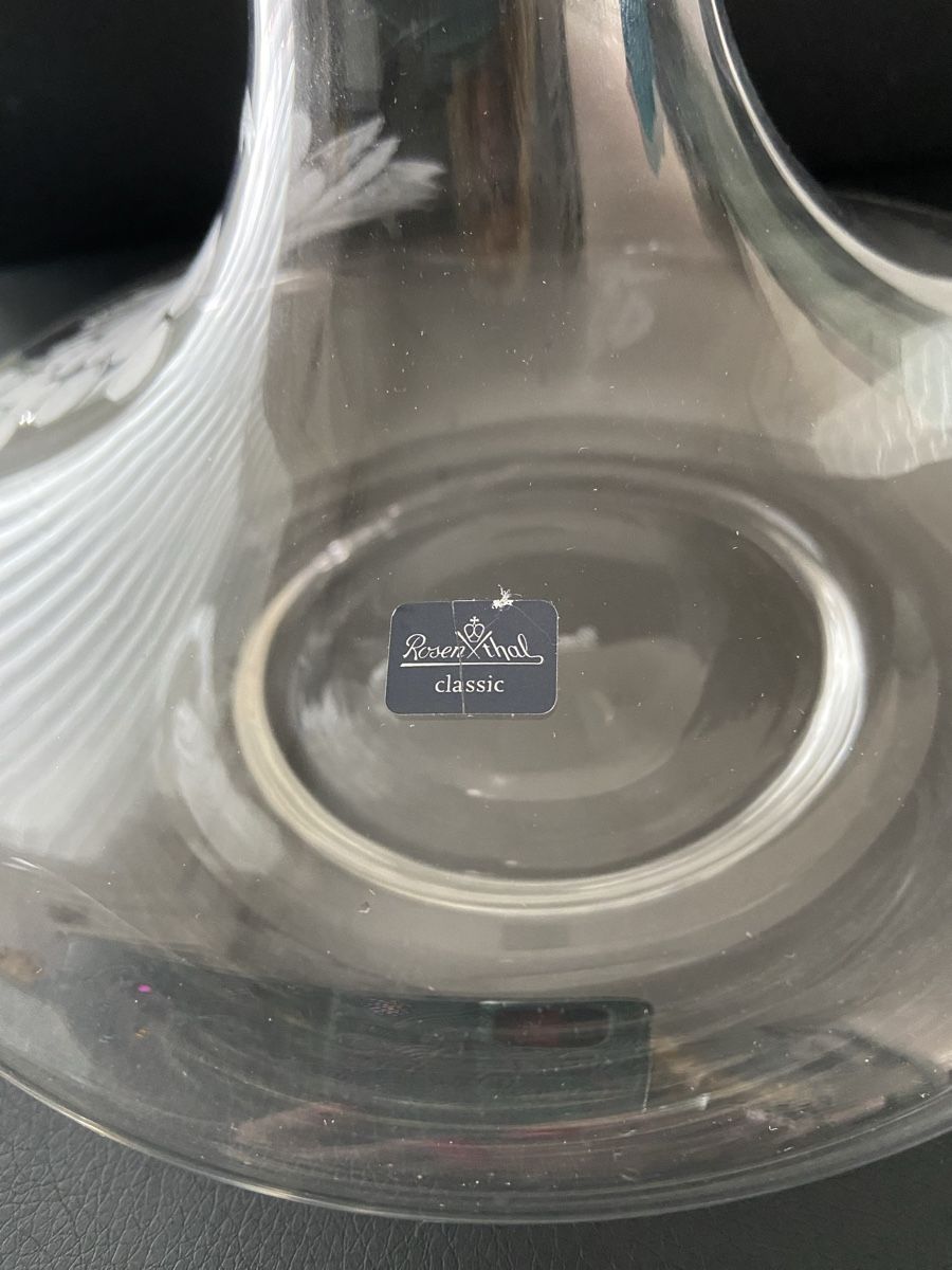 Rosenthal Caraffe: Rosenthal Dekanter mit Trauben Gravur – Usato da Oftringen venduto da andrax 1