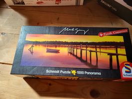Schmidt Puzzle 1000 Panorama Sonnenuntergang
