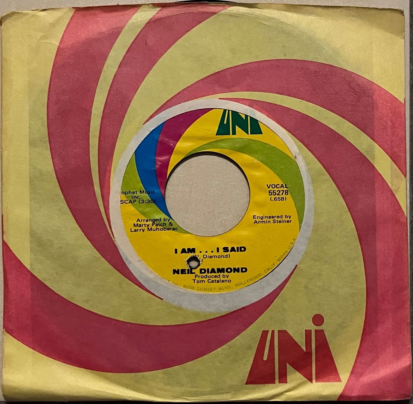 Vinyles: NEIL DIAMOND - I AM... I SAID – D'occasion à Bussigny par vinyl-pas-cher