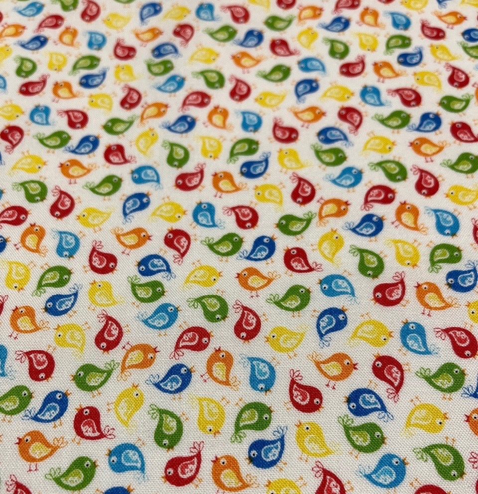 Stoffe: Patchworkstoff Kindersujet bunte Vögel – Neu (gemäss Beschreibung) aus Seuzach von KreativmitStoff