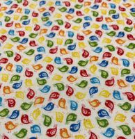 Patchworkstoff Kindersujet bunte Vögel