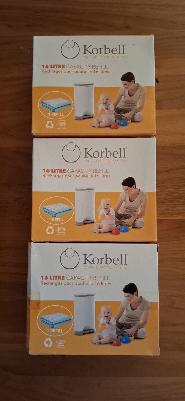 Cestini per rifiuti: Korbell Windeleimer Nachfüller 16 Liter 3er Packung NEU – Nuovo e nell'imballaggio originale da Niederstocken venduto da Cocos_nut