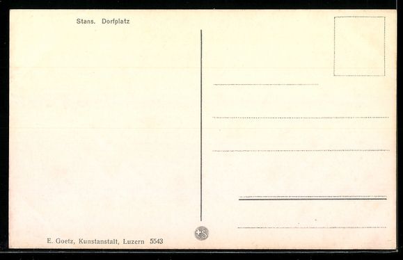 Cartes postales: AK Stans, Dorfplatz – D'occasion à Berlin par bartko-reher 1