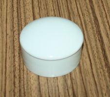 Kleine Keramikdose Pillendose Ø 5cm weiss