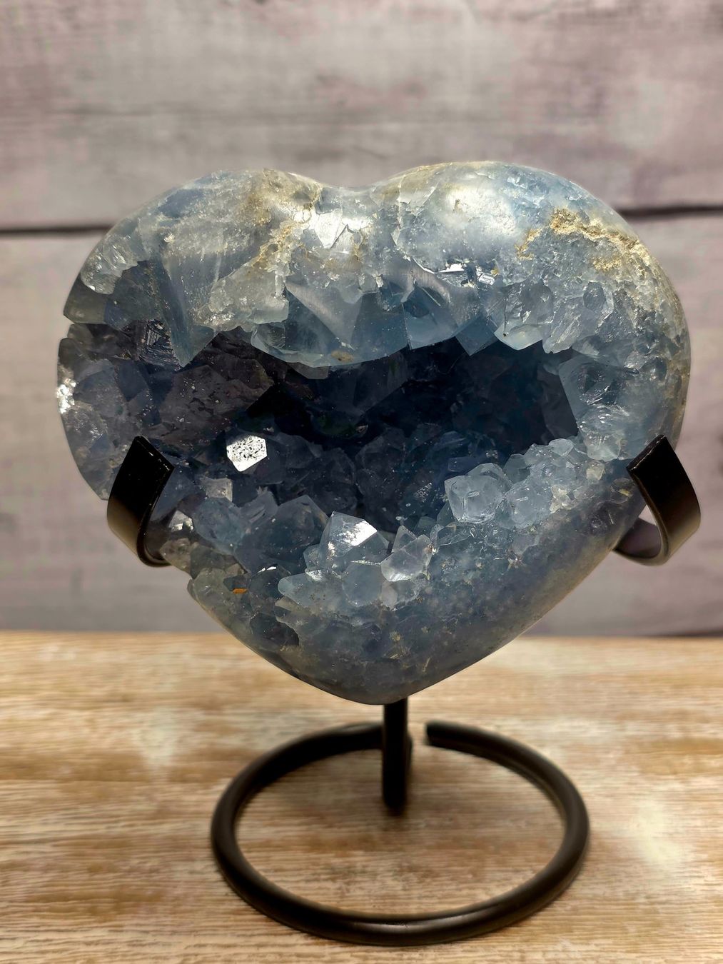 Minerali & Pietre curative: Celestit Herz 705g – Nuovo e nell'imballaggio originale da Matzingen venduto da Shay_Crystalz