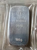 Silberbarren Degussa 100g 999 Feinsilber original verpackt
