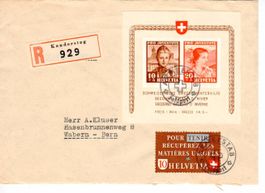 R - Brief Kandersteg Feldpost PJ Block 1941