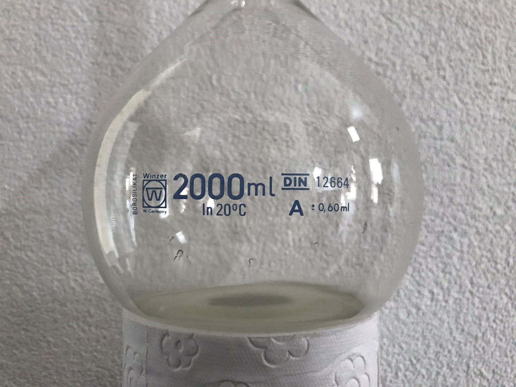 Bicchieri: Chemie Mess Glas Behälter Winzer 2000 ml – Usato da Bättwil venduto da paul74 3