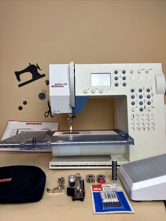 Profi Nähmaschine Bernina Activa 135 Näht Komplettset Kaufen auf Ricardo