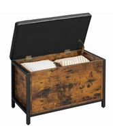 + Vintage Schuhbank Sitzbank mit Stauraum gepolsterte Truhe