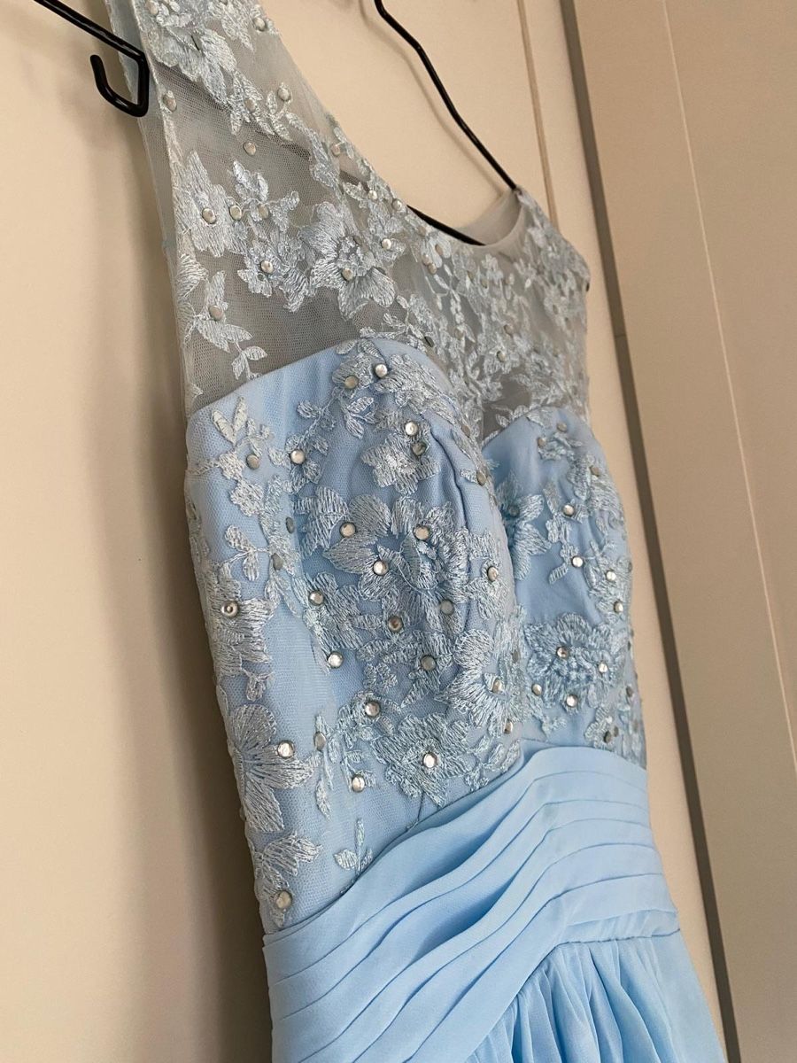 Vestiti: Blaues Abendkleid Gr. 34 – Usato da Luzern venduto da ste_xv95 2