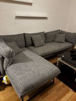 Ecksofa Bouclé Marisa links grau