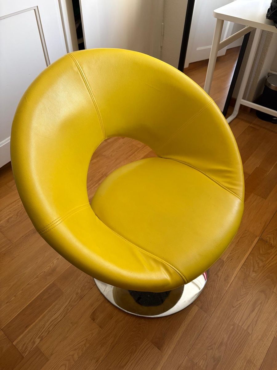 Sedie: Designer Chair Yellow Leather – Usato da Zürich venduto da Francescoooo 3