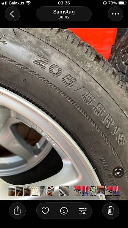 Pneumatici & Ruote complete: VW Winterräder 16  – Usato da Schmitten venduto da Albin51 2