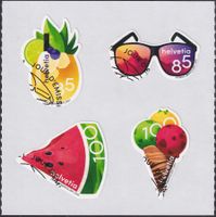 2021, Nr.1822-1825 (Sommer) Ersttags-Eck-Stempel.