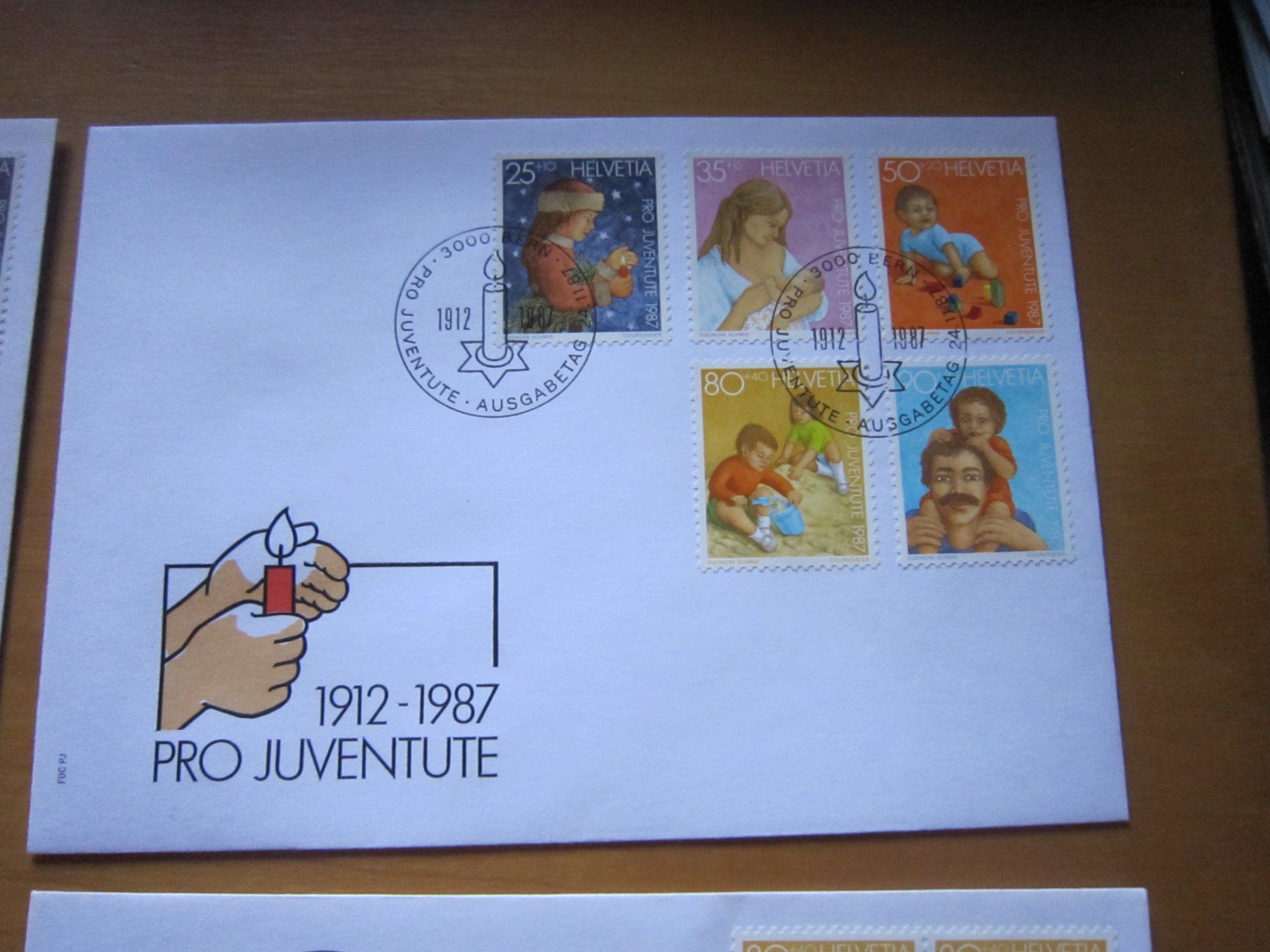 Tutti i francobolli: PJ 1987 FDC Serie ud 4er – Usato da Gordola venduto da Polentaefung 1